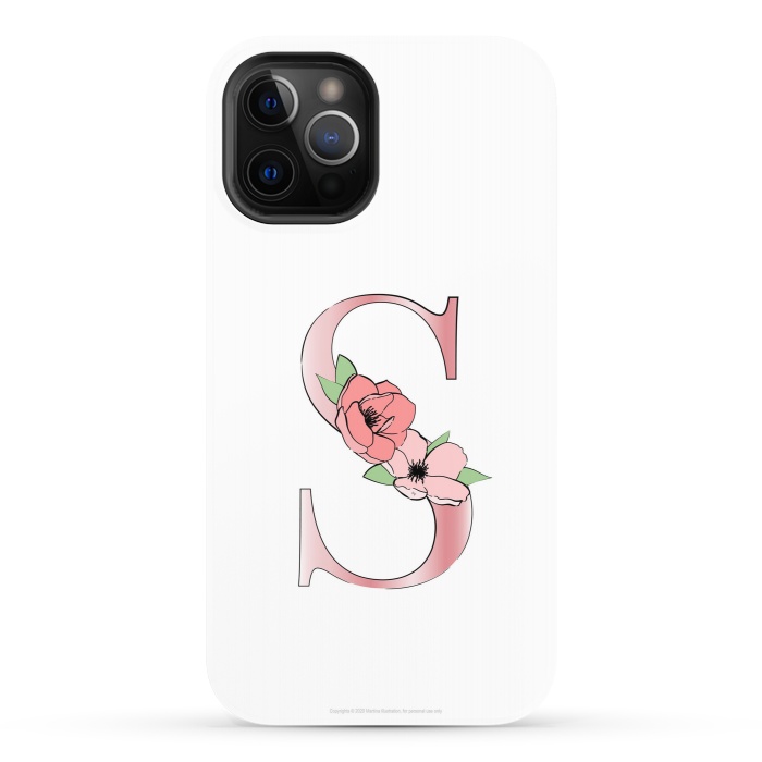iPhone 12 Pro StrongFit Monogram Letter S by Martina