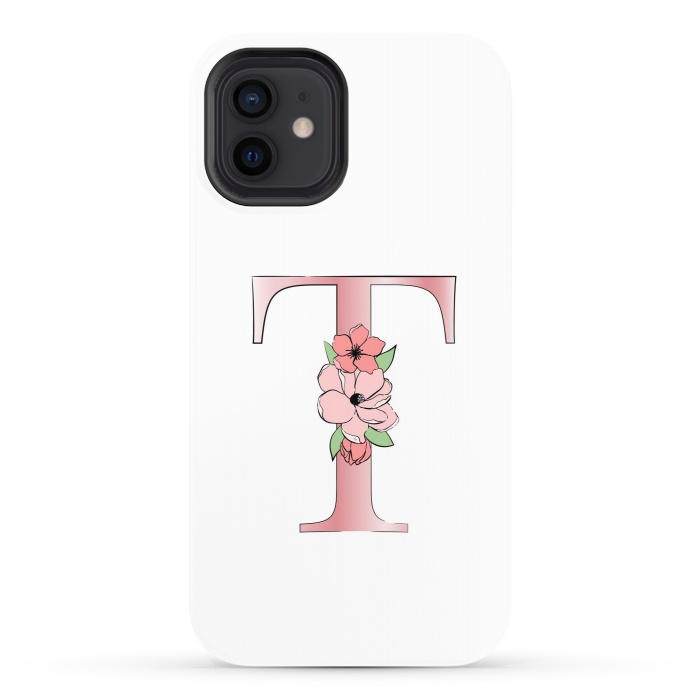 iPhone 12 StrongFit Monogram Letter T by Martina