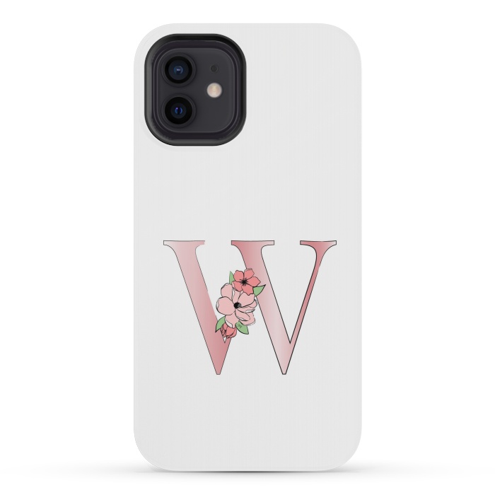 iPhone 12 mini StrongFit Monogram Letter W by Martina