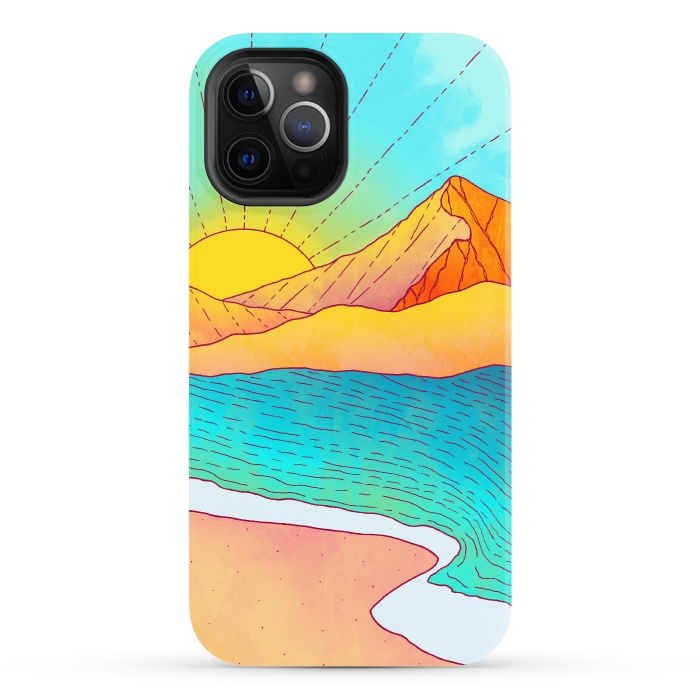 iPhone 12 Pro StrongFit I wish to be by the sea by Steve Wade (Swade)