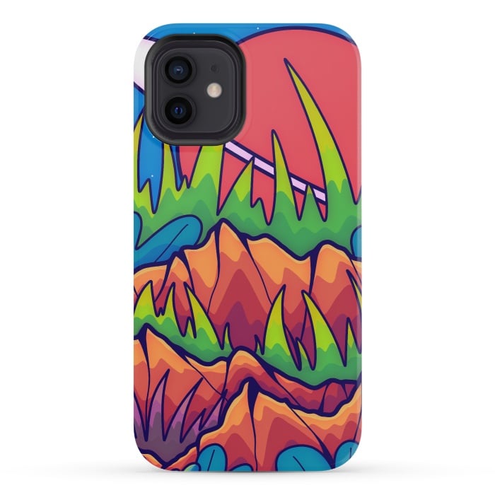 iPhone 12 mini StrongFit A tropical space world by Steve Wade (Swade)