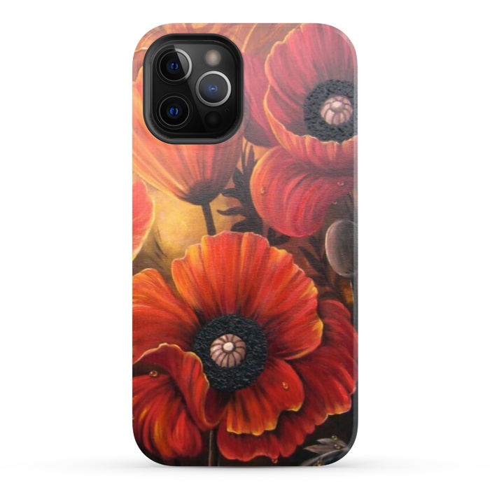 iPhone 12 Pro StrongFit Red Poppy by Irina Velman