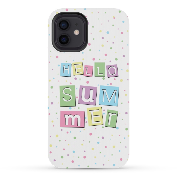 iPhone 12 mini StrongFit Hello Summer by Martina