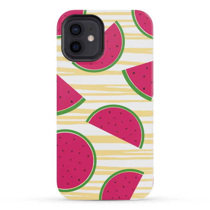 iPhone 12 mini StrongFit Yummy melons by Martina