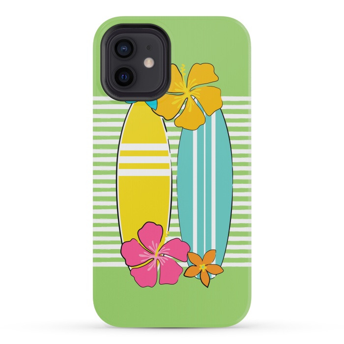 iPhone 12 mini StrongFit Let's Surf by Martina
