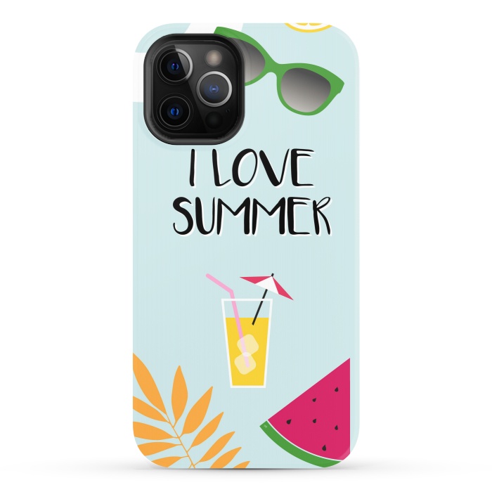 iPhone 12 Pro StrongFit I love summer by Martina