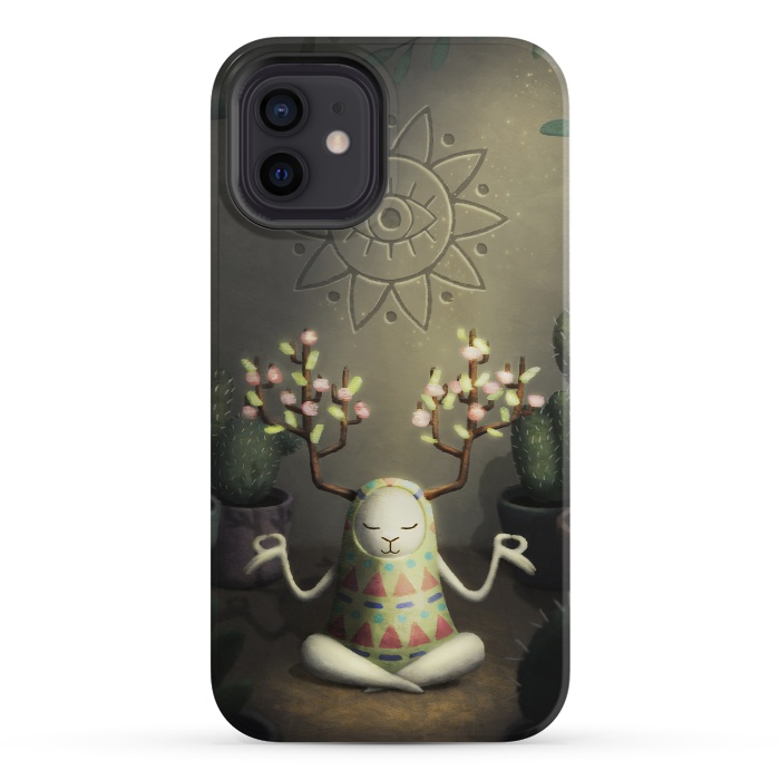 iPhone 12 StrongFit Cactus garden by Laura Nagel