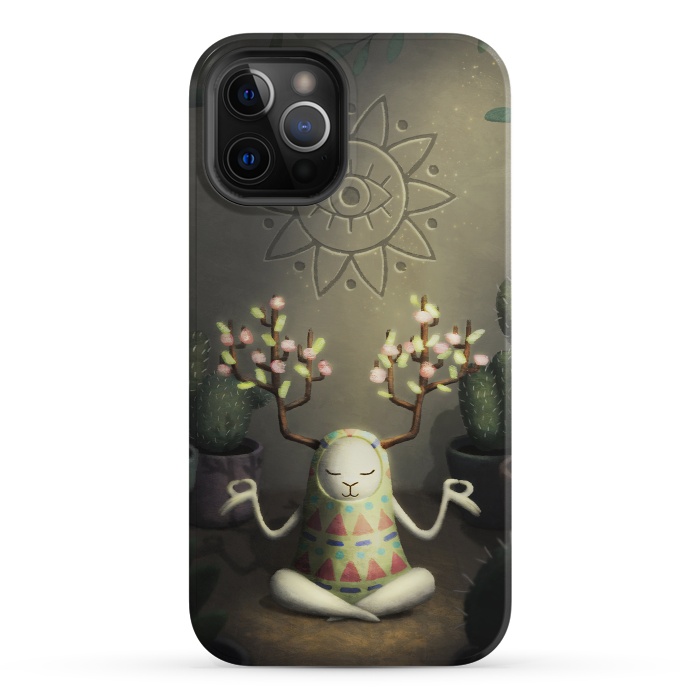 iPhone 12 Pro StrongFit Cactus garden by Laura Nagel