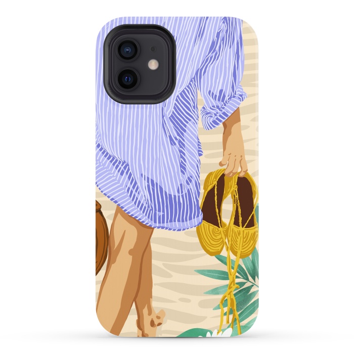 iPhone 12 StrongFit I followed my heart & it led me to the beach | Boho Ocean Sand Sea Beachy Fashion Summer by Uma Prabhakar Gokhale