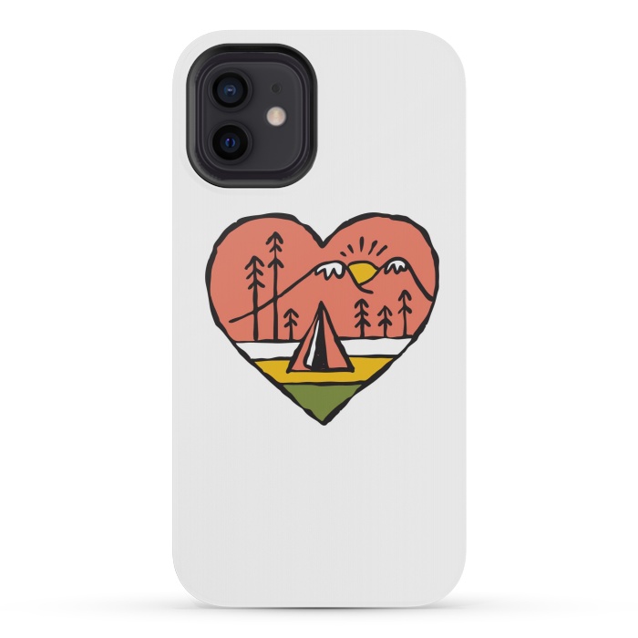 iPhone 12 mini StrongFit Camping in Love 1 by Afif Quilimo