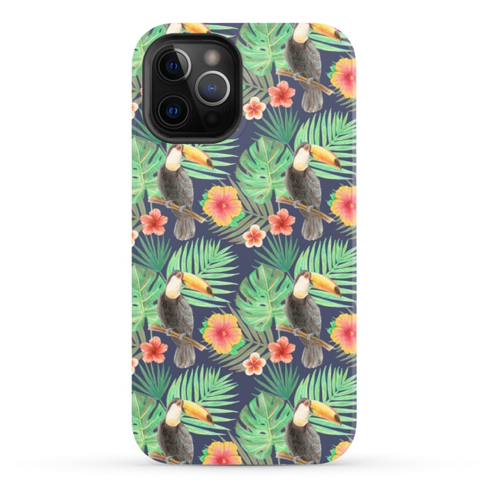 iPhone 12 Pro StrongFit toucan bird in a jungle by Alena Ganzhela