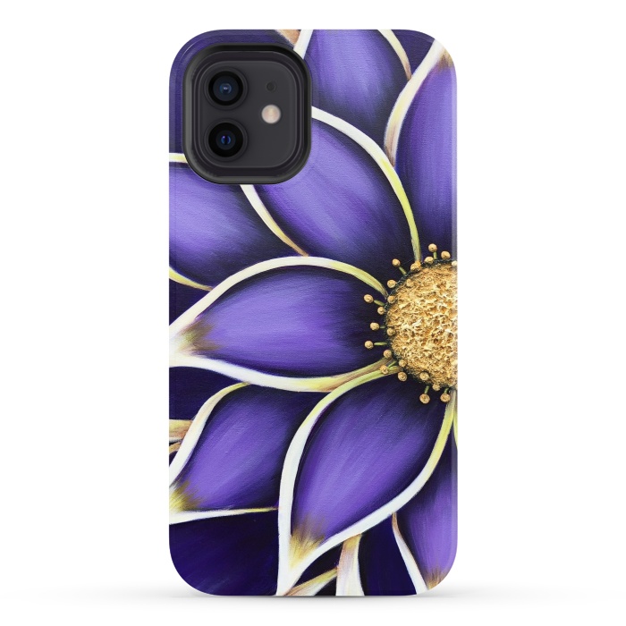 iPhone 12 StrongFit Purple Passion II by Denise Cassidy Wood