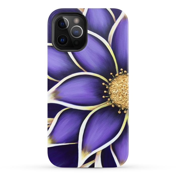 iPhone 12 Pro StrongFit Purple Passion II by Denise Cassidy Wood