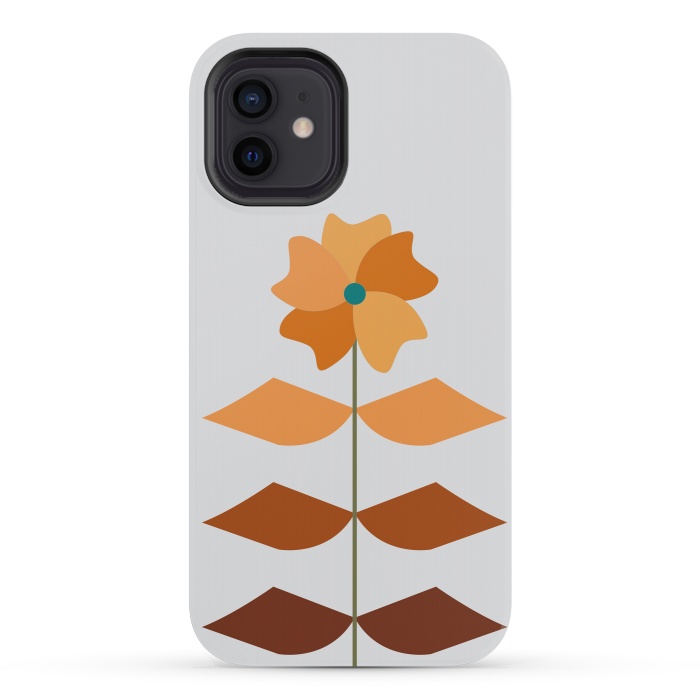 iPhone 12 mini StrongFit Geometrical Floral by Creativeaxle