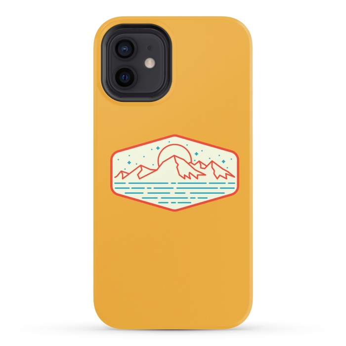 iPhone 12 StrongFit Mountain and Sea 1 by Afif Quilimo
