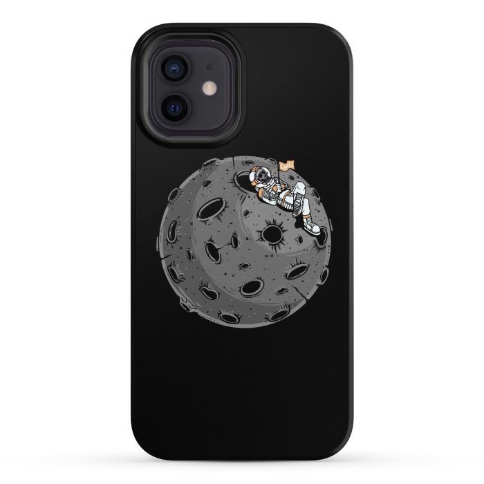 iPhone 12 StrongFit Chill Astronaut por Afif Quilimo