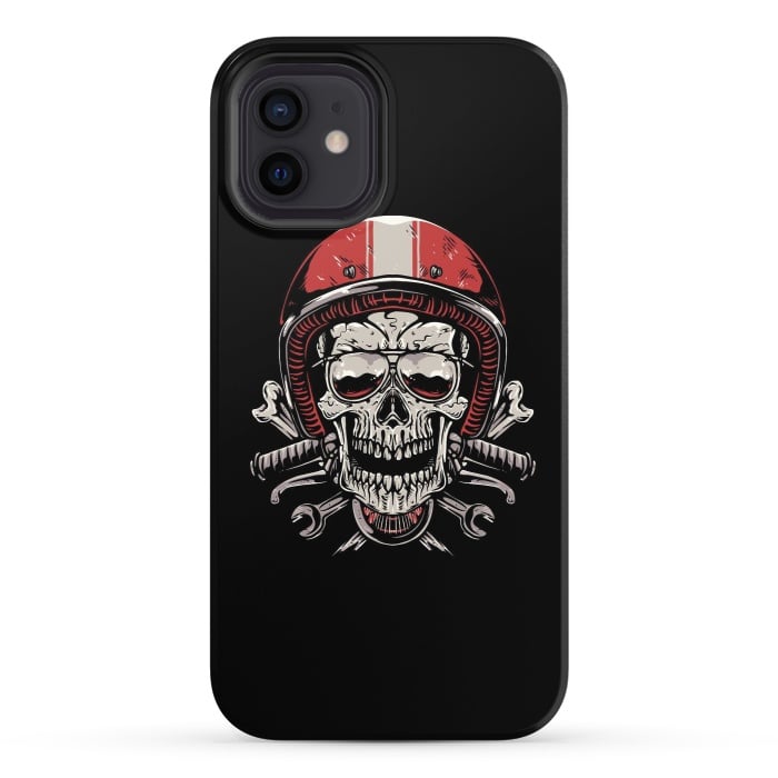 iPhone 12 StrongFit Skull Biker 4 by Afif Quilimo