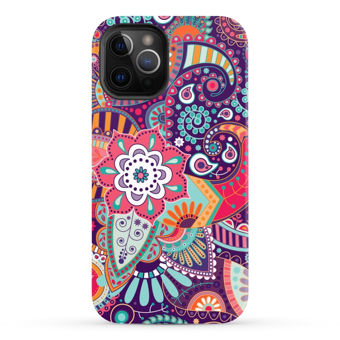 iPhone 12 Pro StrongFit Pretty Flowers Pattern I by ArtsCase
