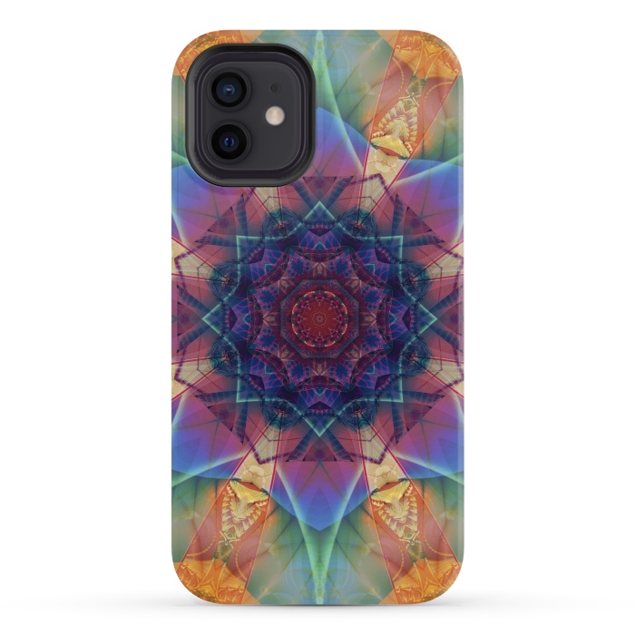 iPhone 12 mini StrongFit Ancient Geometry With a Star Field by ArtsCase