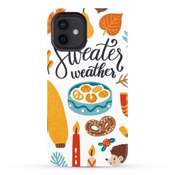 iPhone 12 StrongFit Autumn Icons by ArtsCase