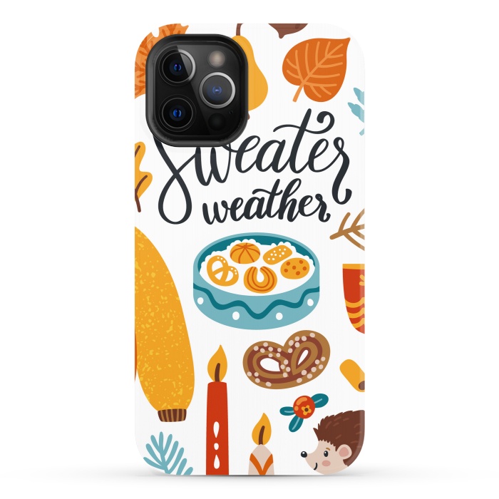 iPhone 12 Pro StrongFit Autumn Icons by ArtsCase
