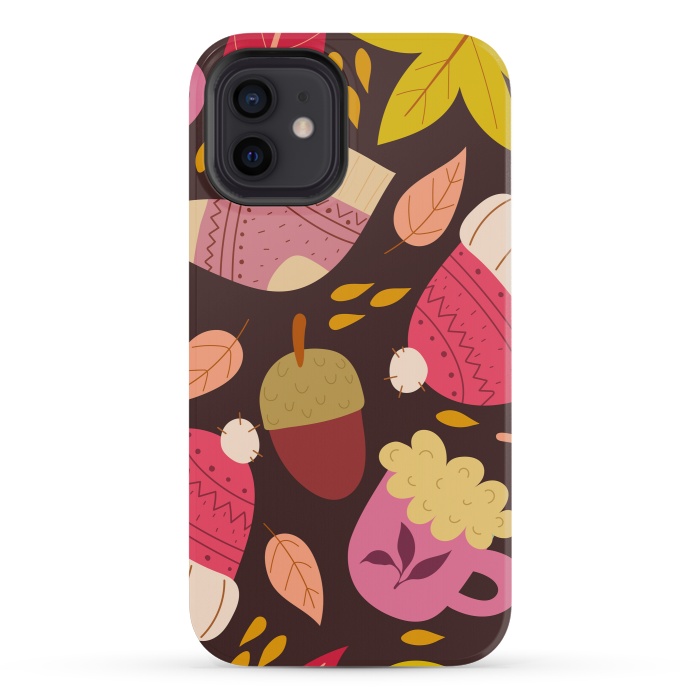iPhone 12 mini StrongFit Autumn Pattern Design III by ArtsCase