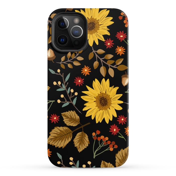 iPhone 12 Pro StrongFit Autumn Sunflowers II by ArtsCase