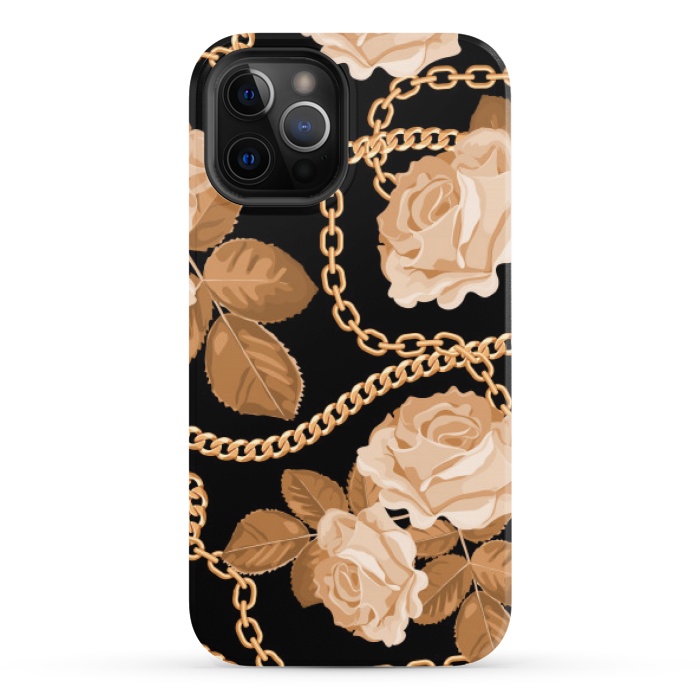 iPhone 12 Pro StrongFit copper floral chains by MALLIKA