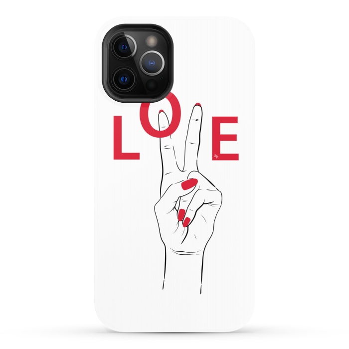 iPhone 12 Pro StrongFit Love Hand by Martina