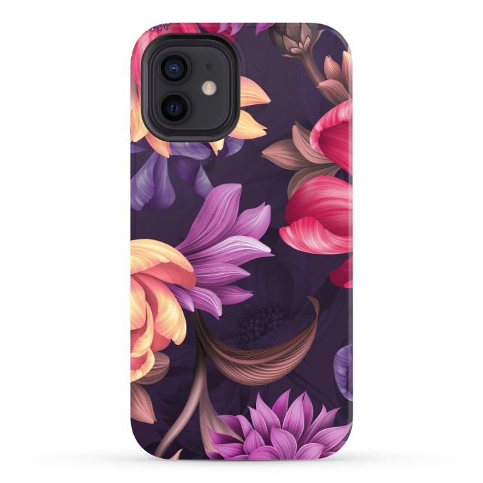 iPhone 12 StrongFit Botanical Floral illustration by ArtsCase