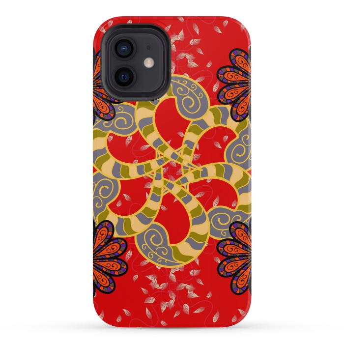iPhone 12 StrongFit Colored Mandala Pattern by ArtsCase