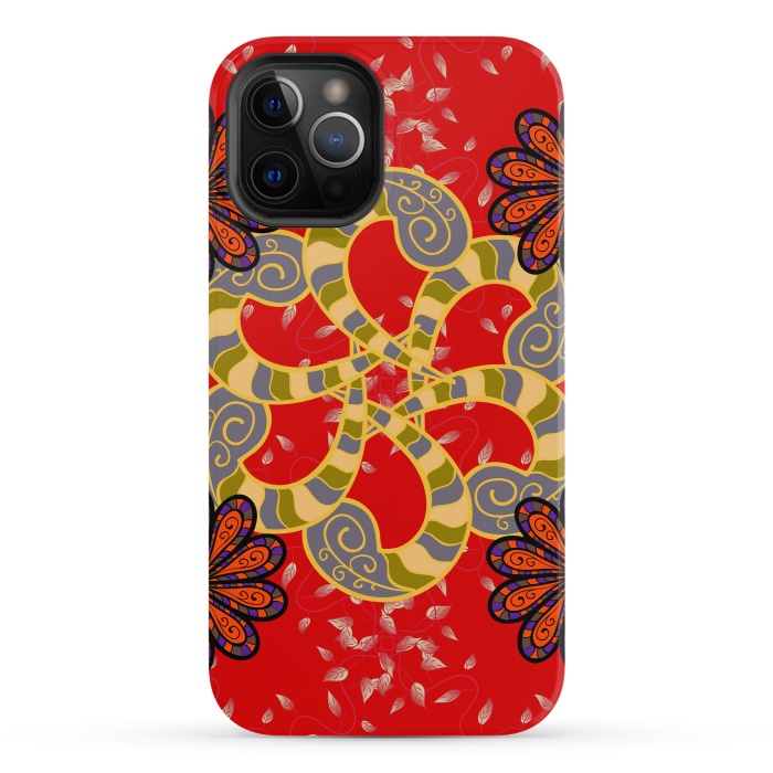 iPhone 12 Pro StrongFit Colored Mandala Pattern by ArtsCase