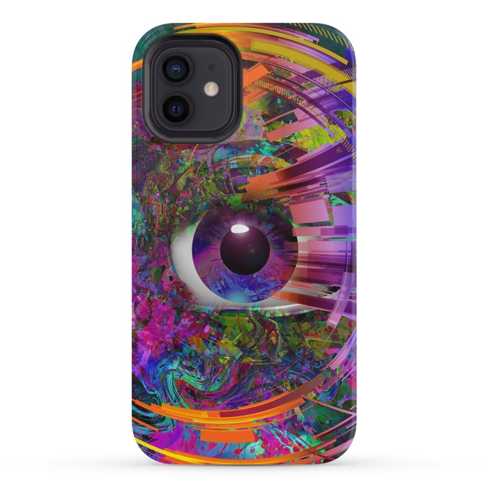iPhone 12 mini StrongFit Magic Eye Over Futuristic by ArtsCase