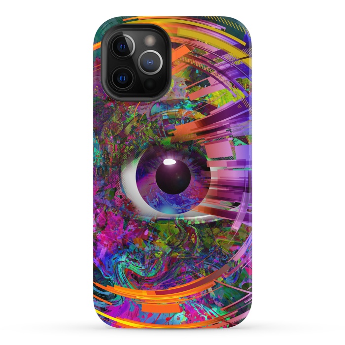 iPhone 12 Pro StrongFit Magic Eye Over Futuristic by ArtsCase