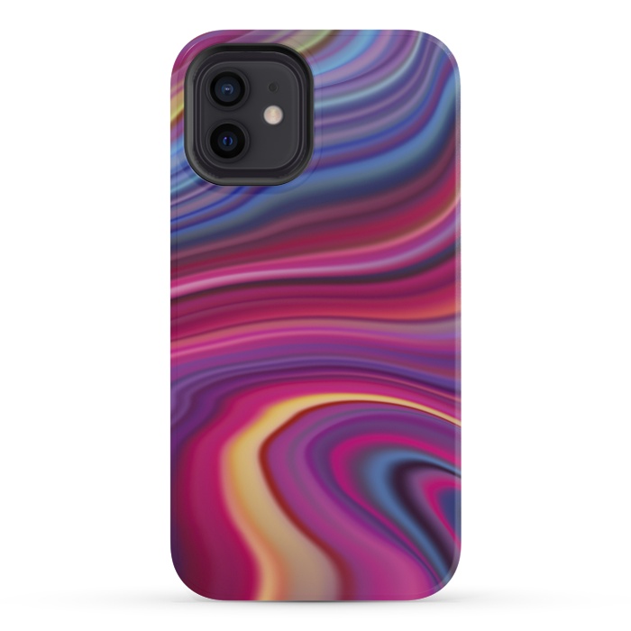 iPhone 12 mini StrongFit Liquid Marble Marble - Effect by ArtsCase
