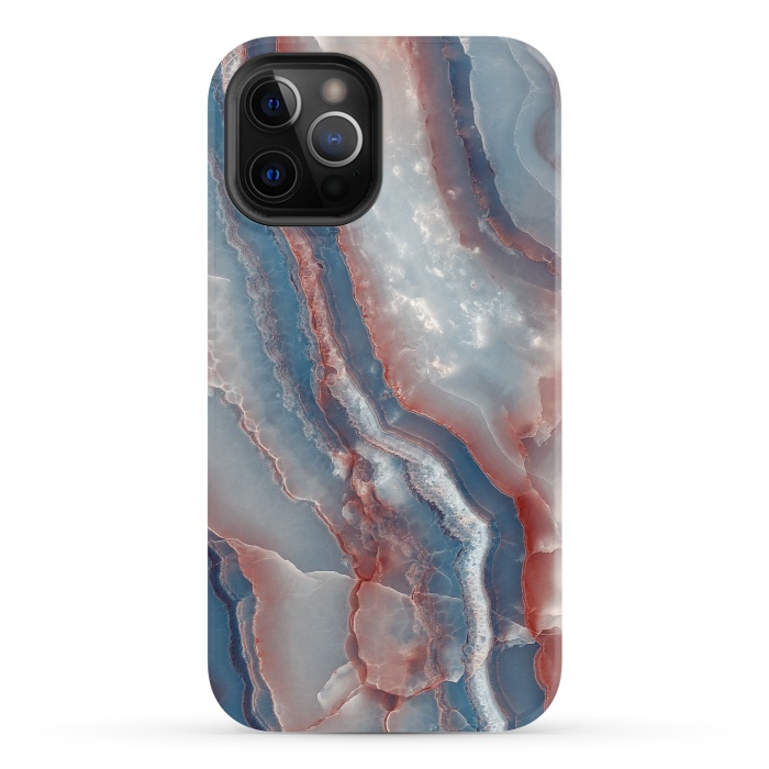 iPhone 12 Pro StrongFit Marrmol Aqua Tono Onix I by ArtsCase