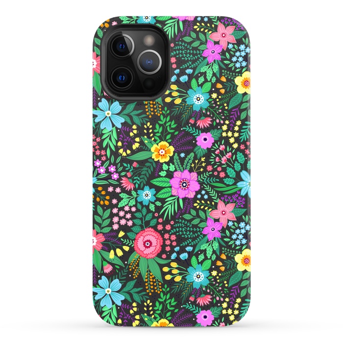 iPhone 12 Pro Max StrongFit Elegant Floral Pattern III by ArtsCase