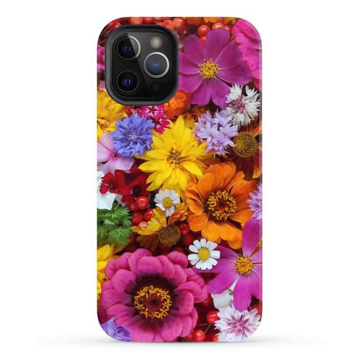 iPhone 12 Pro Max StrongFit Flowers in Different Shapes and Colors V  by ArtsCase