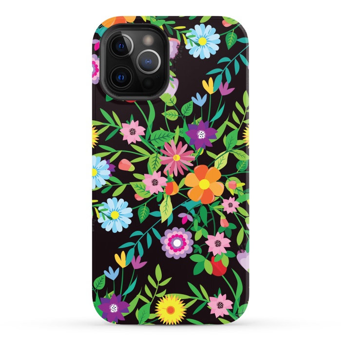 iPhone 12 Pro Max StrongFit Pattern Doodle Spring by ArtsCase