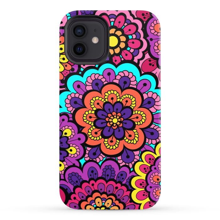 iPhone 12 StrongFit Patterns Doodle Spring XII by ArtsCase
