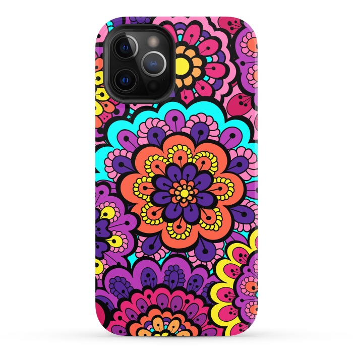 iPhone 12 Pro StrongFit Patterns Doodle Spring XII by ArtsCase