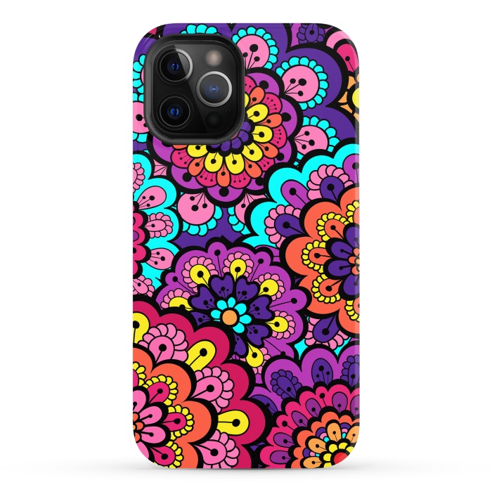 iPhone 12 Pro Max StrongFit Patterns Doodle Spring XII by ArtsCase