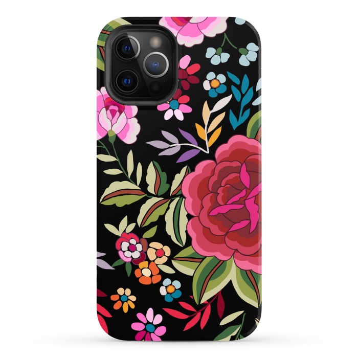 iPhone 12 Pro Max StrongFit Sweet Pink Flowers by ArtsCase