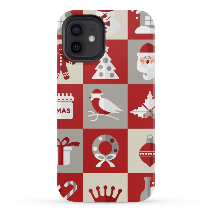 iPhone 12 mini StrongFit Christmas Design Icons by ArtsCase