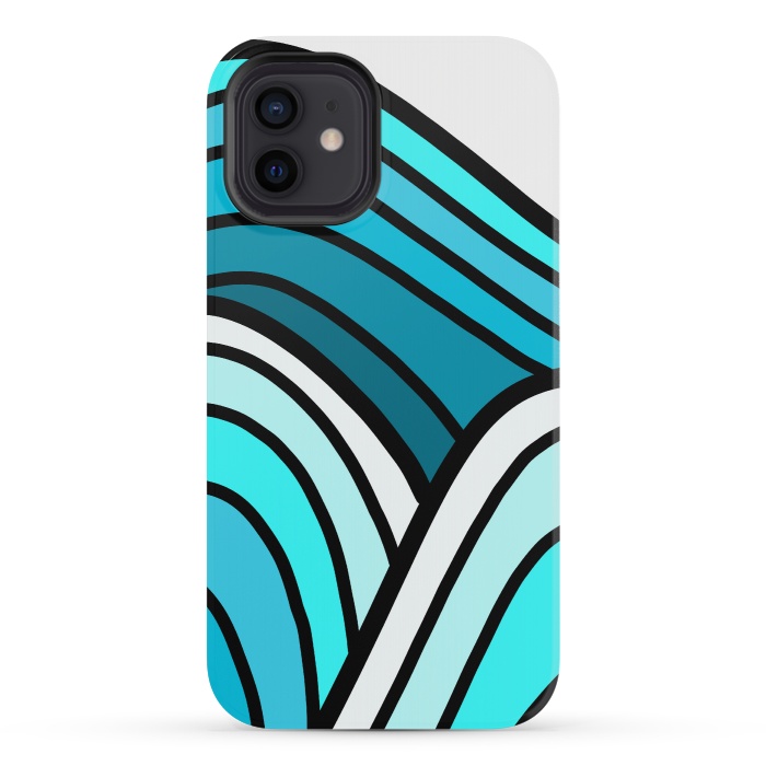 iPhone 12 mini StrongFit 3 waves of the ocean by Steve Wade (Swade)