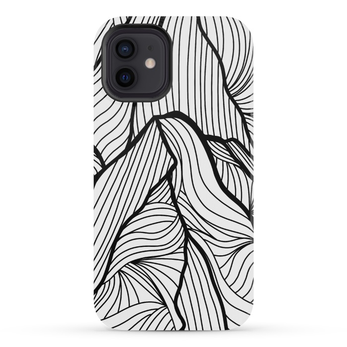 iPhone 12 mini StrongFit Mountains of lines by Steve Wade (Swade)