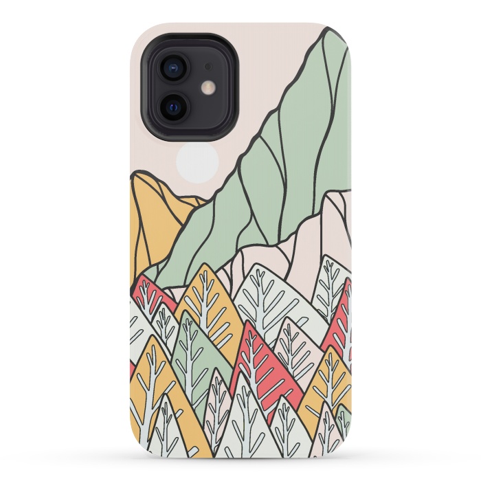 iPhone 12 mini StrongFit Autumnal forest mountains by Steve Wade (Swade)