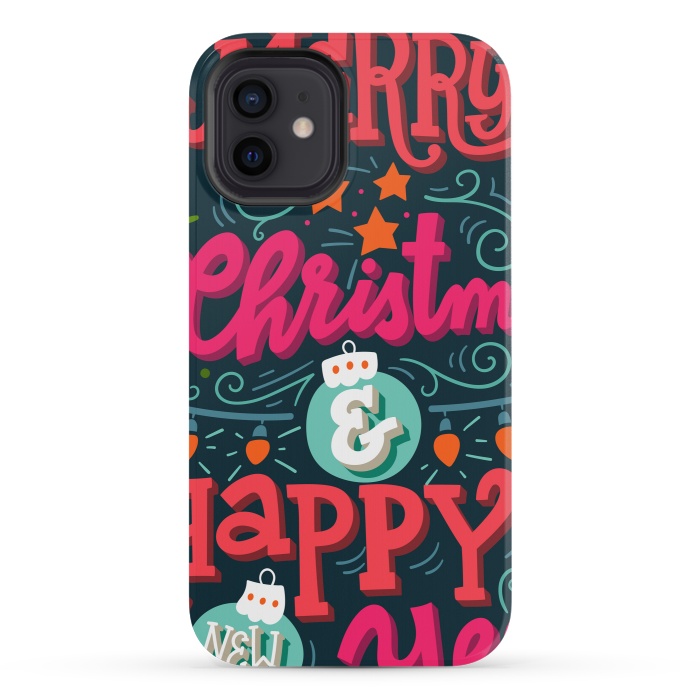 iPhone 12 mini StrongFit Merry Christmas and Happy New Year 1 by ArtsCase