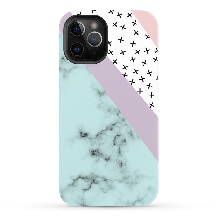 iPhone 12 Pro Max StrongFit Minimum Creative Marble by ArtsCase