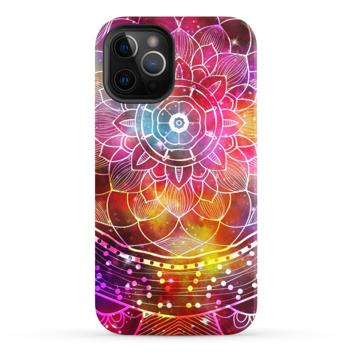 iPhone 12 Pro StrongFit Modern Design Galaxy Mandala by ArtsCase
